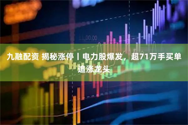 九融配资 揭秘涨停丨电力股爆发，超71万手买单追涨龙头