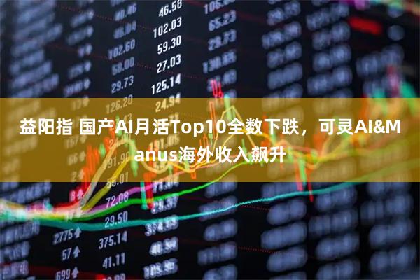 益阳指 国产AI月活Top10全数下跌，可灵AI&Manus海外收入飙升
